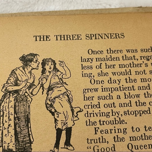 Antique Grimm's Fairy Tales by Brothers Grimm 6 Classic Stories Copyright 1922 - Picture 12 of 16
